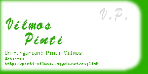 vilmos pinti business card